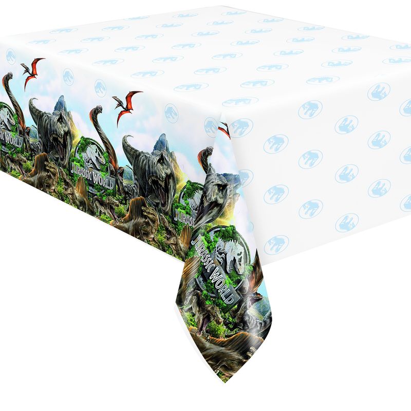 Jurassic World 4 Rectangular Plastic Table Cover  54" x 84"