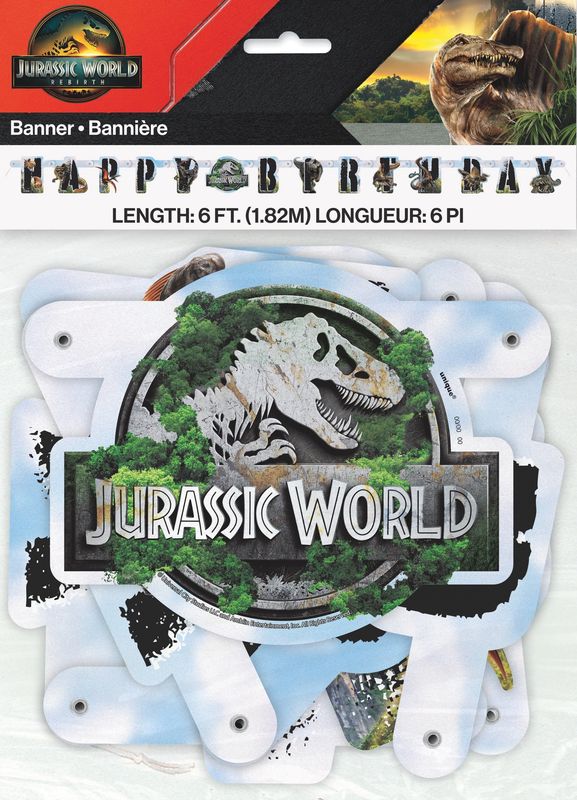 Jurassic World 4 "Happy Birthday" 75" Jointed Banner