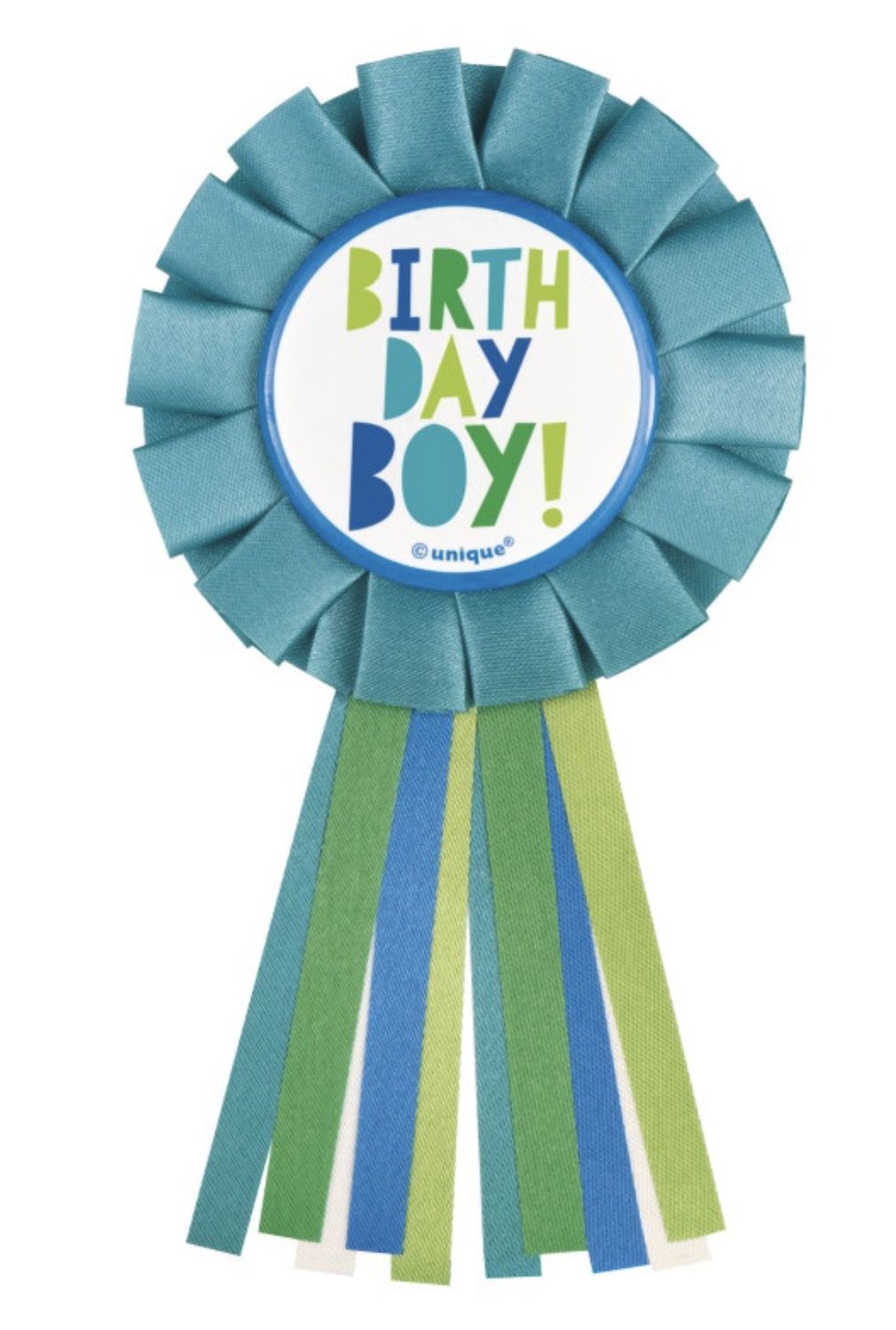 Birthday Boy Badge with Ribbon Tassels
