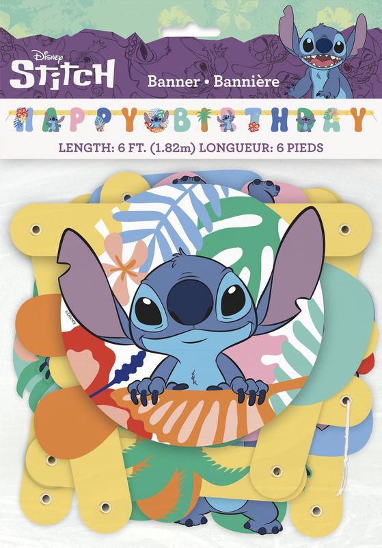 Stitch "Happy Birthday" Jointed Banner