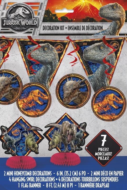 Jurassic World 2 Decorating Kit  7pc