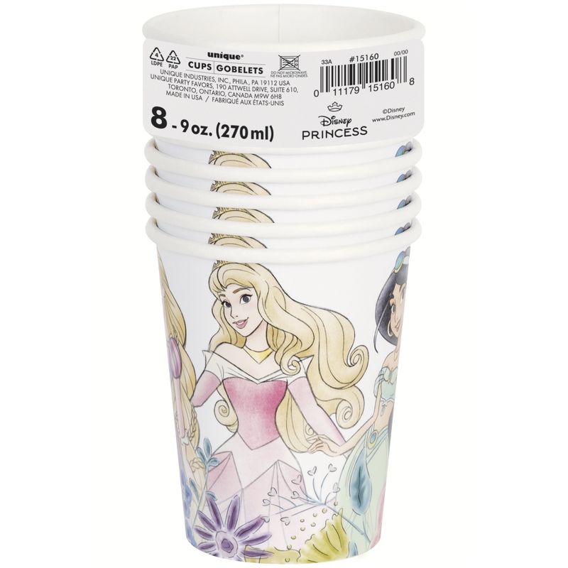 Princess 9oz Paper Party Cups  8ct
