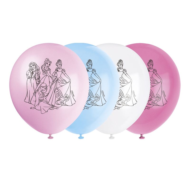 Princess 12" Latex Balloons  8ct