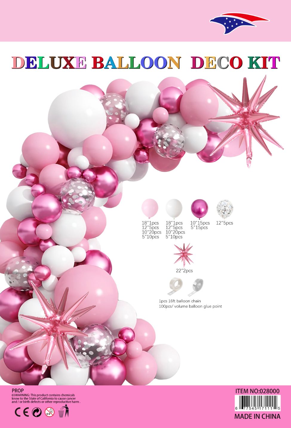 Balloon Garland Kit Baby Pink