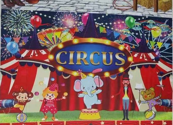 Backdrop Circus 4x6 ft