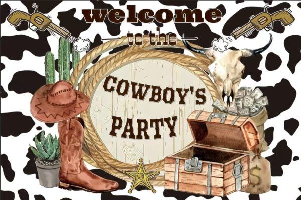 Backdrop Cowboy 4x6 ft