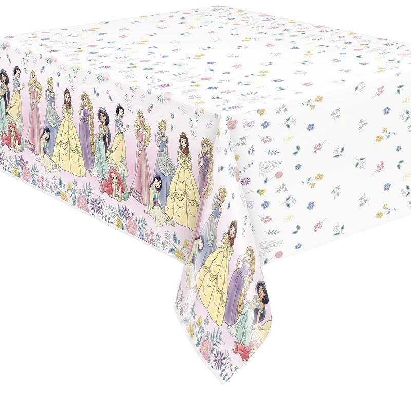 Princess Rectangular Plastic Table Cover  54" x 84"