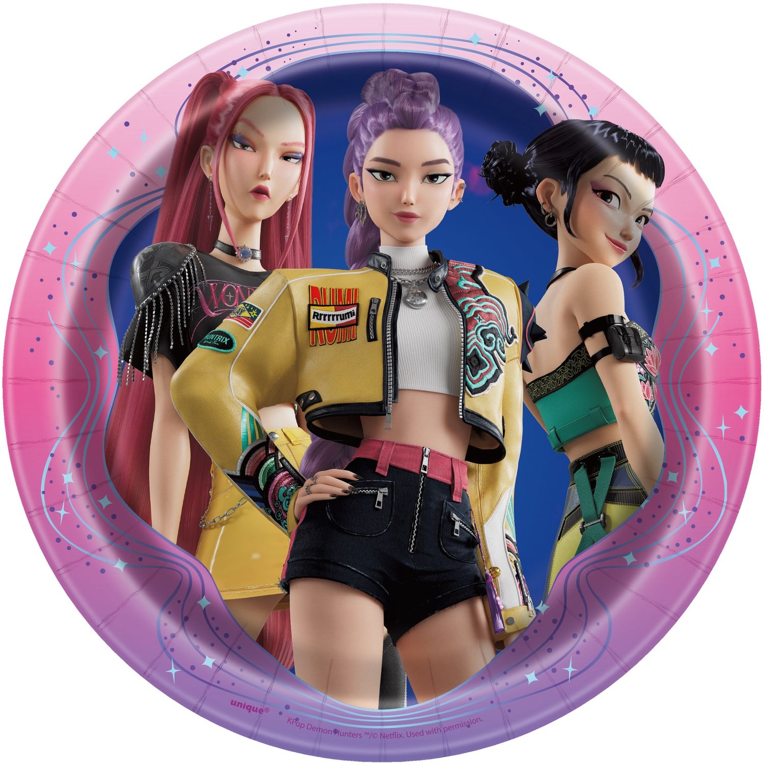 KPop Demon Hunters Round 7" Dessert Plates  8ct