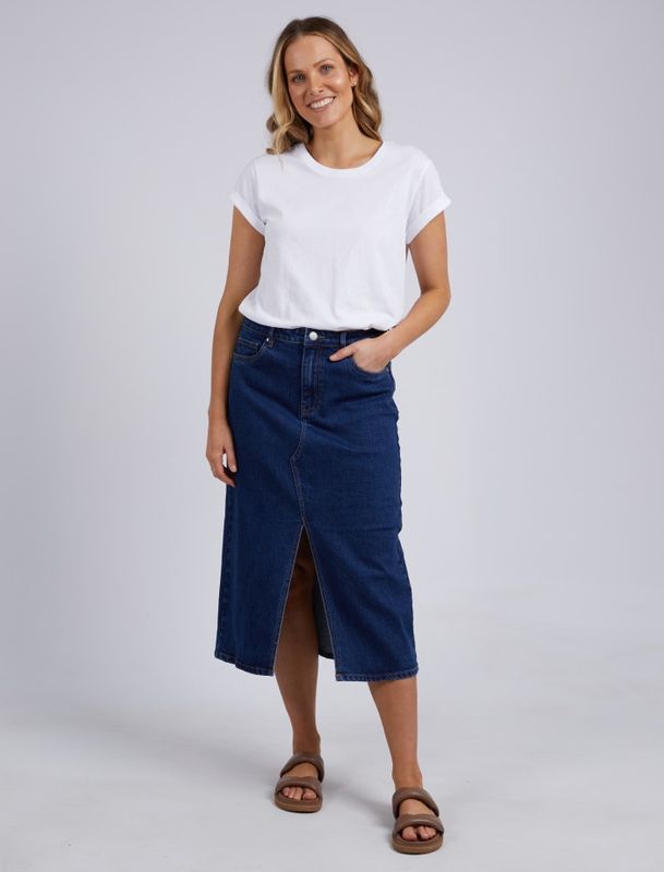 Foxwood | Scout Midi Skirt | Indigo