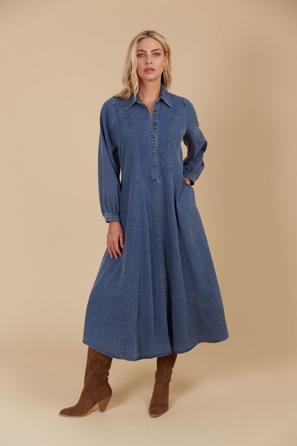 Isle Of Mine | Freya Dress | Denim