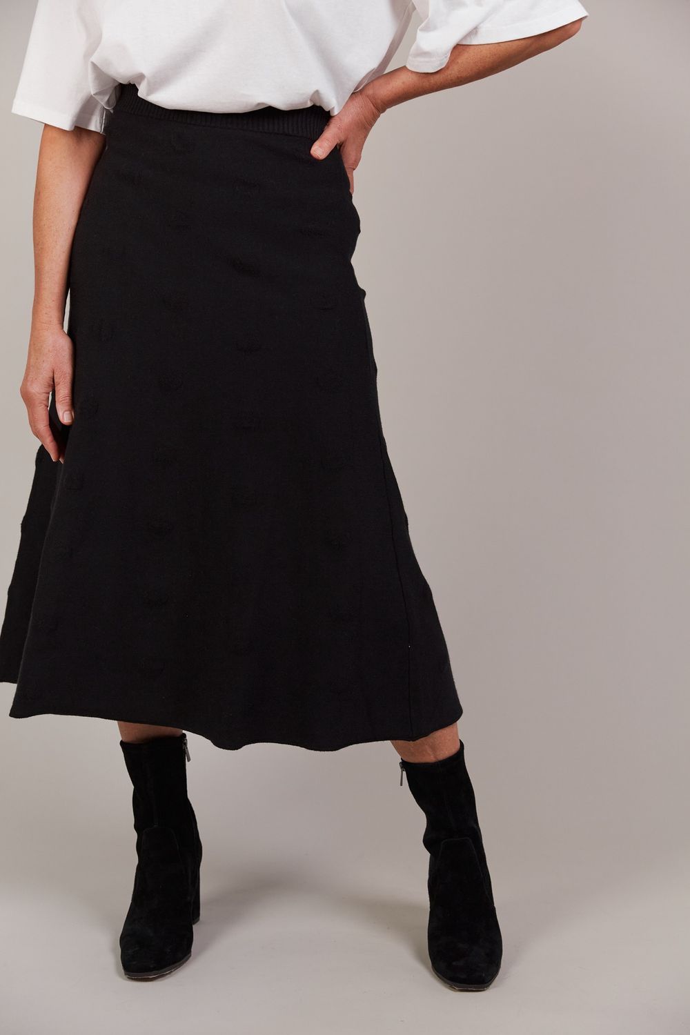 Eb &amp; Ive | Masa Knit Skirt | Black