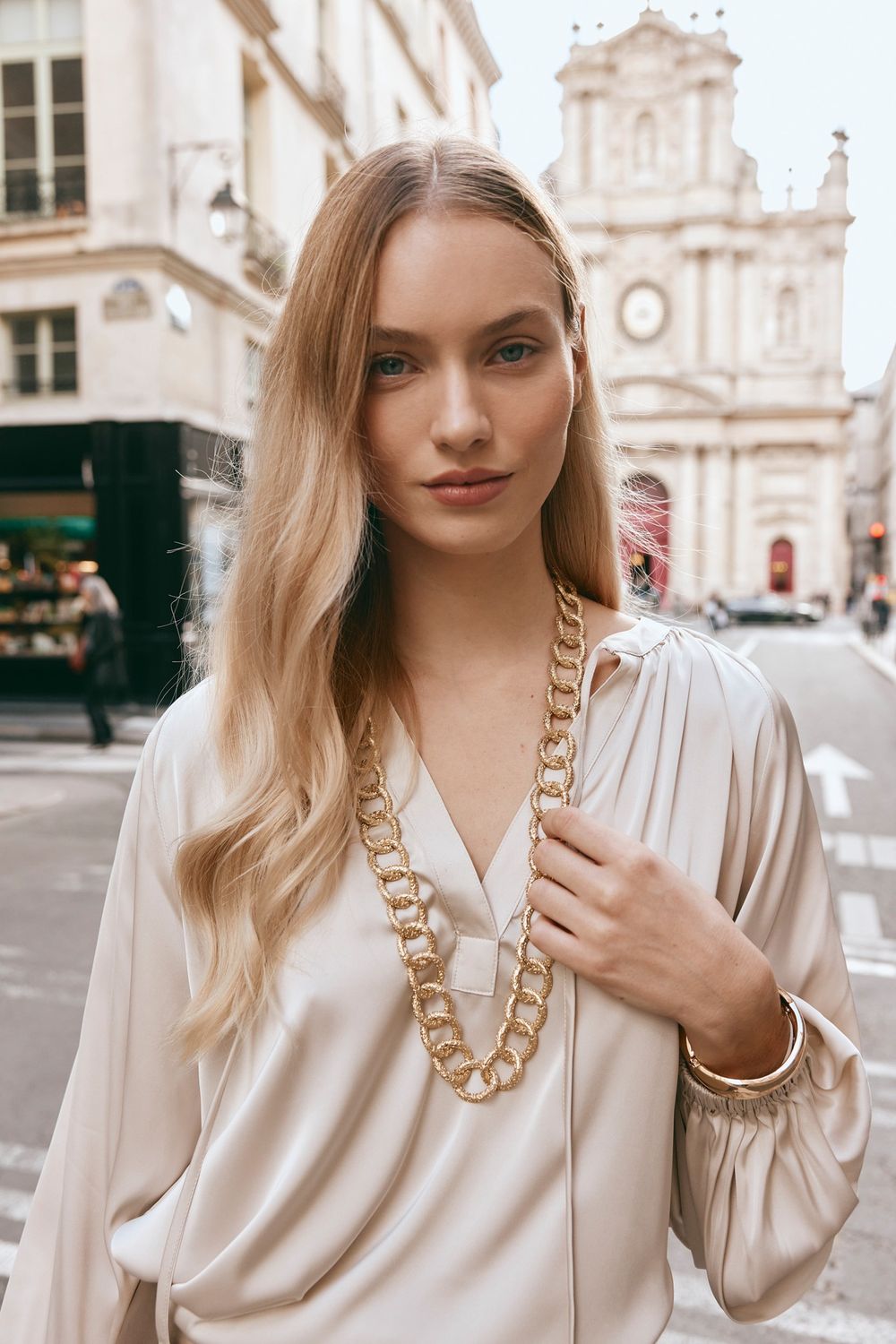 Estel Chain Necklace - Silver / Gold