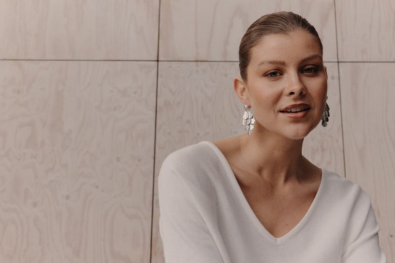 Aman Drop Earrings - Gold / Silver