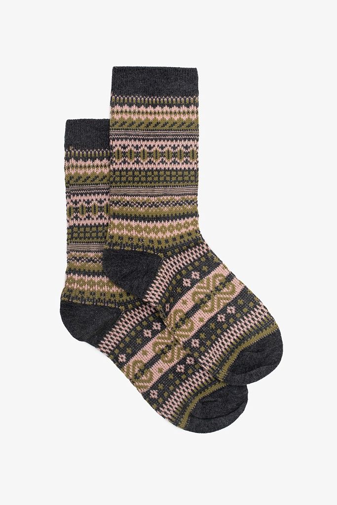 Antler | Nordic Sock | Blush &amp; Khaki