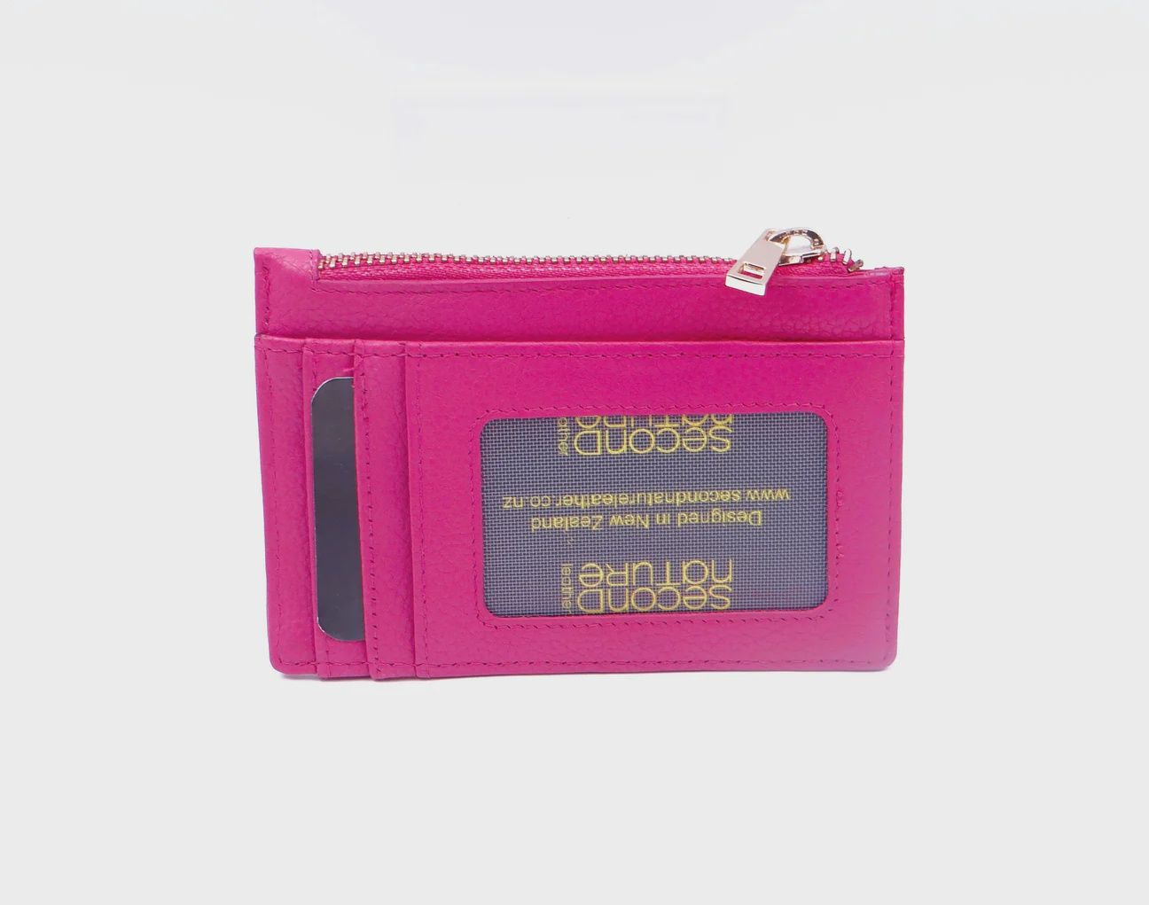 Second Nature | Card Holder With Id | Fuchsia