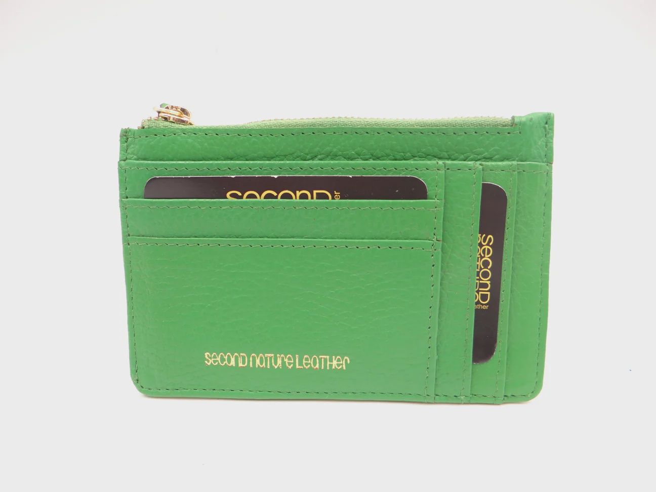 Second Nature | Card Holder With Id | Green Apple