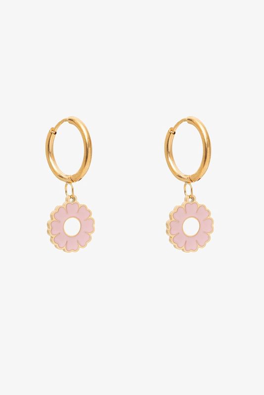 Antler | Pink Marigold Earring | Gold