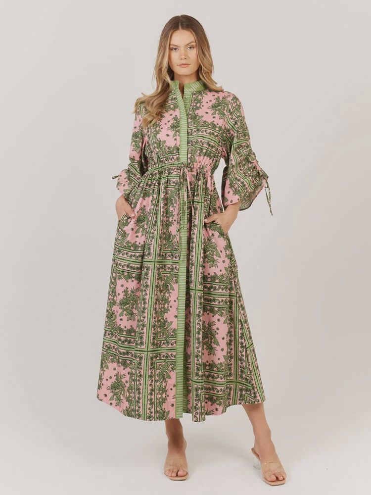 Fate + Becker | Dominica Dress | Pink &amp; Green