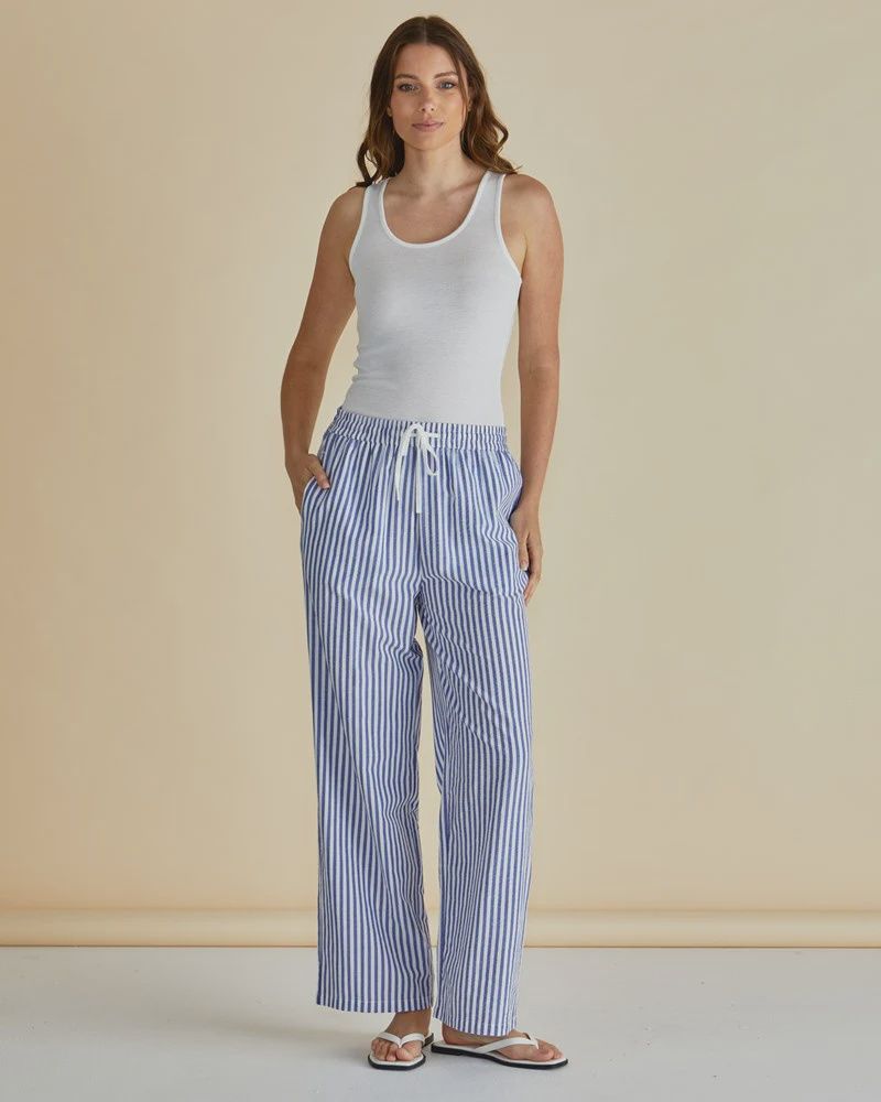 Betty Basic | Georgie Pant | Navy Stripe