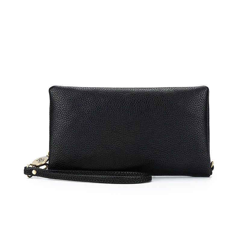 Black Caviar | Mavie Crossbody Wallet | Black