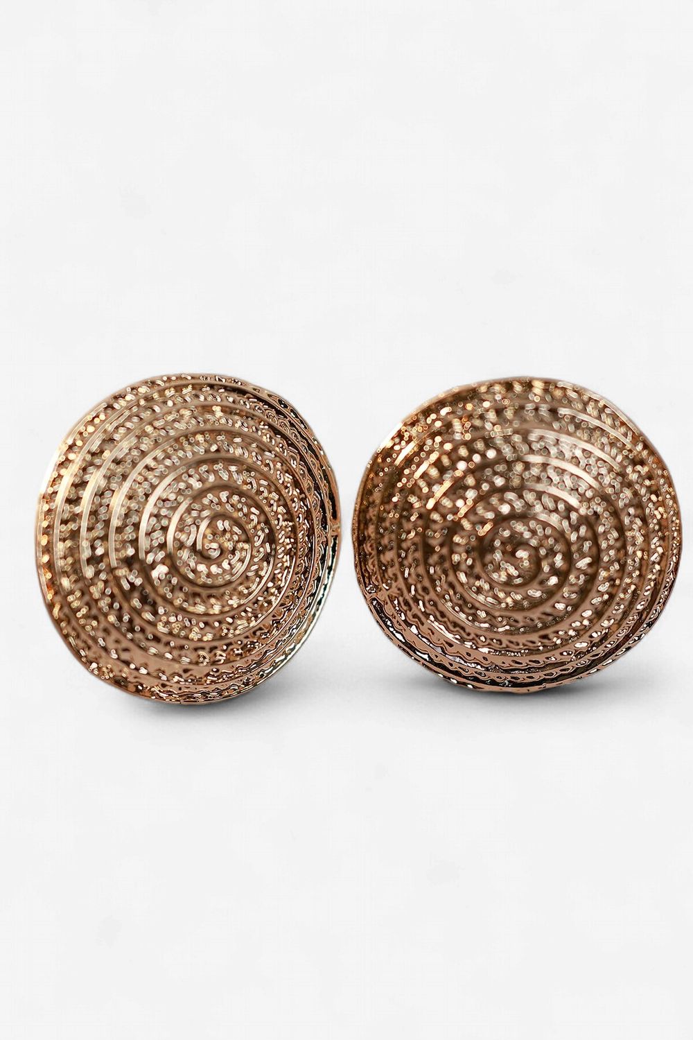 Aman Round Earrings - Gold / Silver