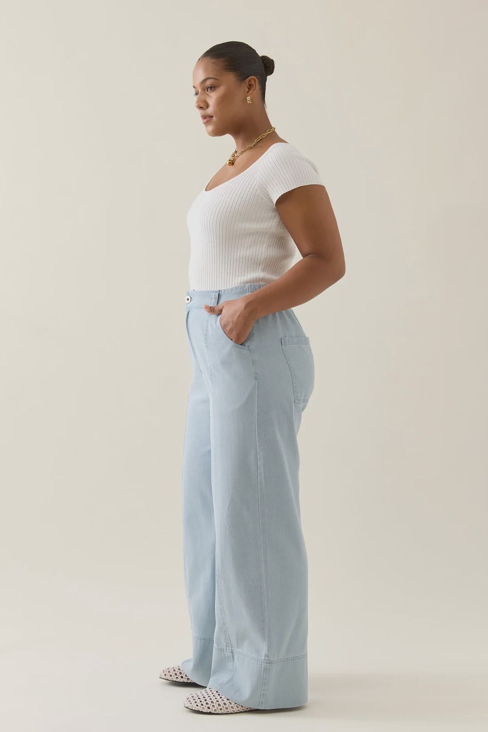 Isle Of Mine | Sofie Denim Pant | Sky
