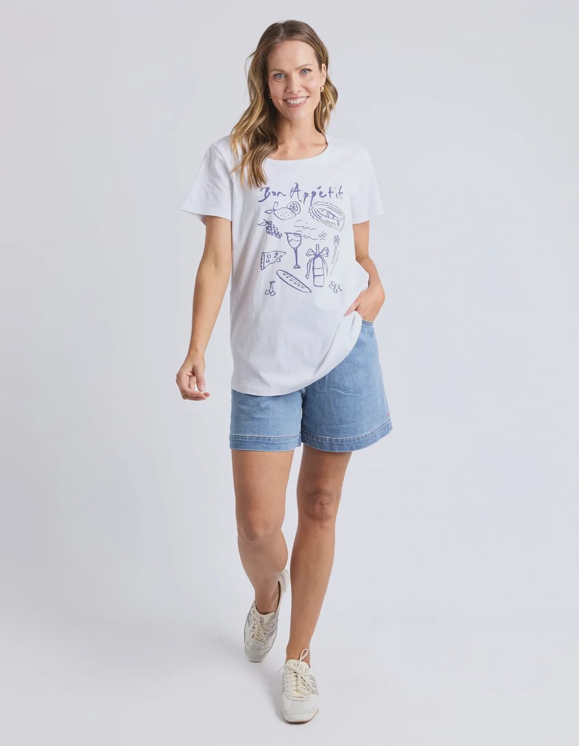 Elm | Bon Appetit Tee | White