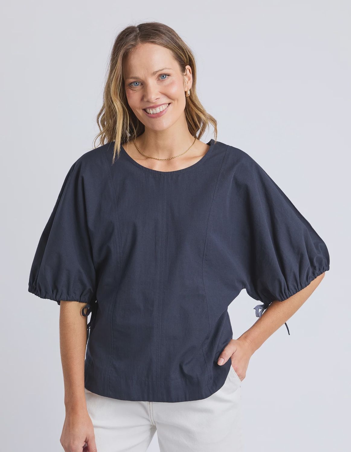Elm | Marie Top | Navy