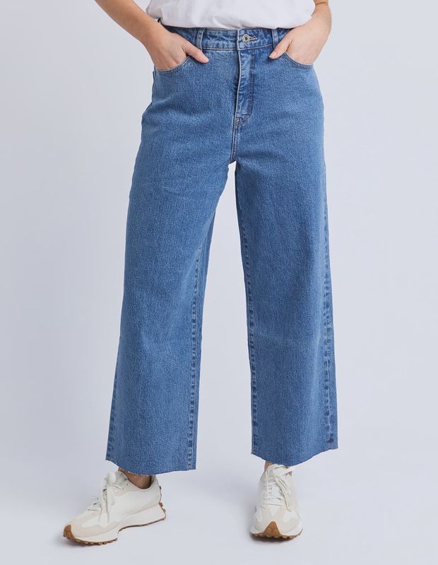 Elm | Sylvie Wide Leg Jean | Blue