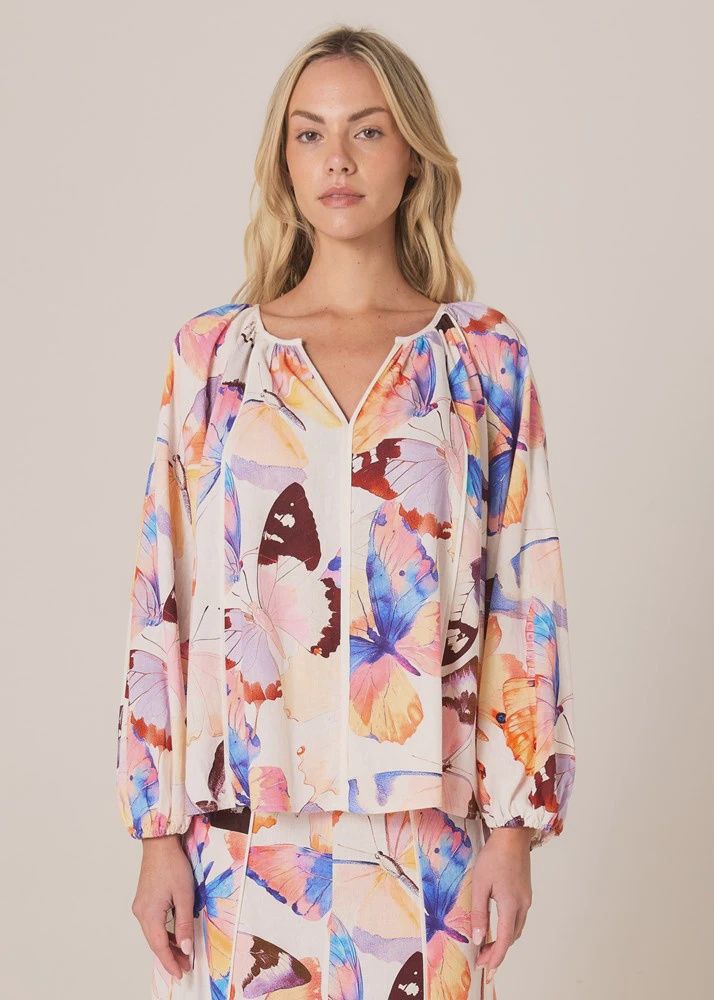 Fate + Becker | Mariposa Blouse | White