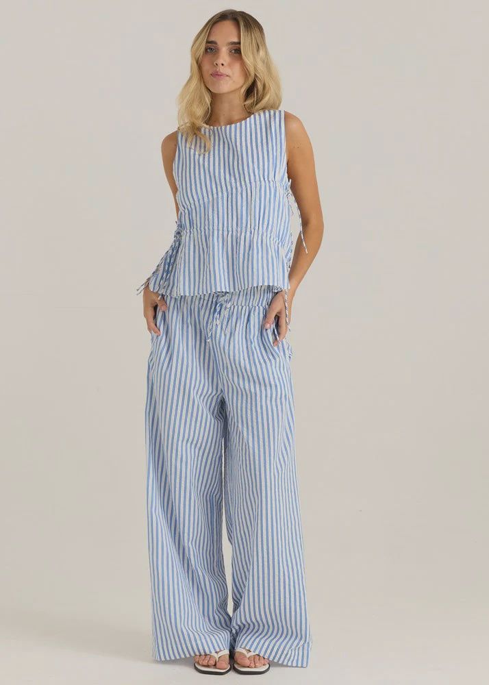 Sass | Aziza Pant | Blue &amp; White