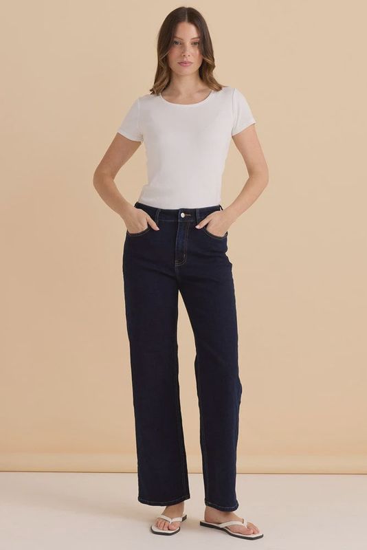 Betty Basic | Straight Leg Jean | Indigo Blue
