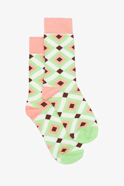 Antler | Retro Diamonds Sock | Green