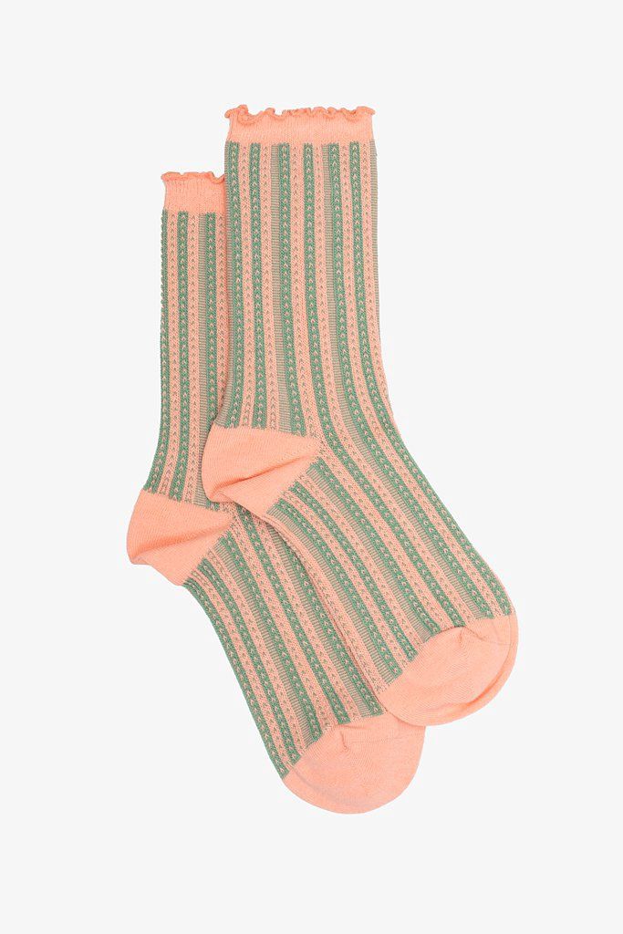 Antler | Apricot &amp; Sage Sock | Multi
