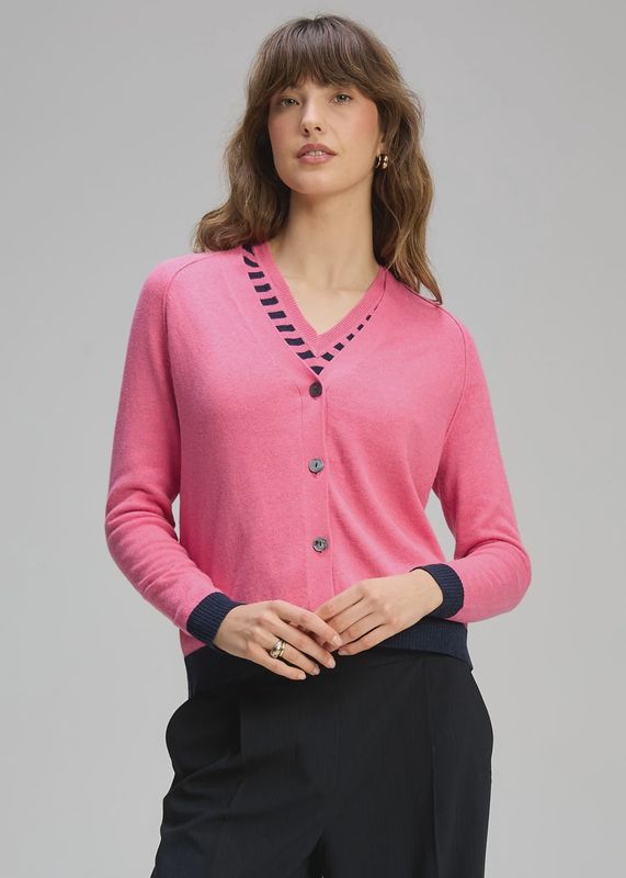 Zaket &amp; Plover | V Neck Cardigan Essential | Rhubarb