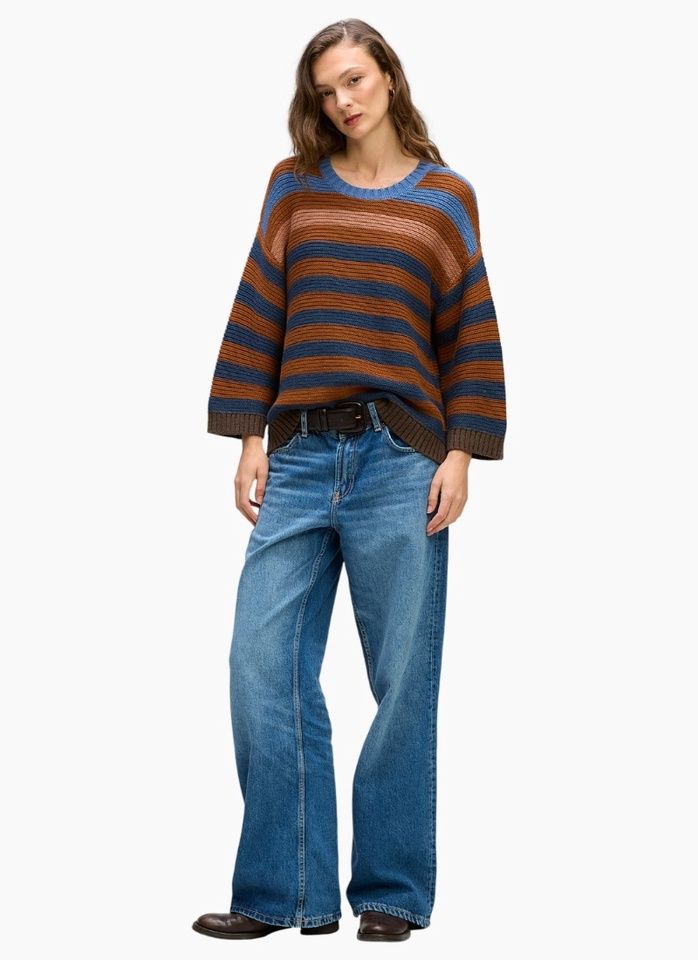 Ld + Co | Chunky Stripe Crew | Nutmeg