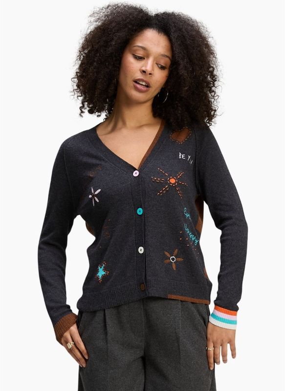 Zaket &amp; Plover | Good Energy Cardigan | Charcoal