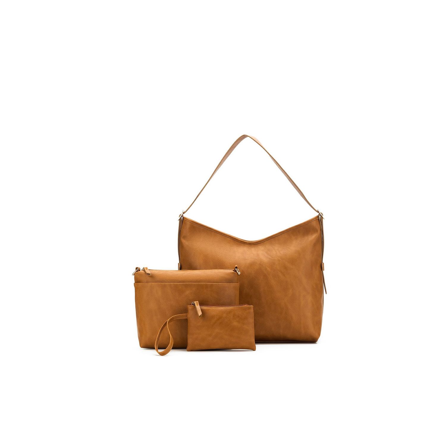 Black Caviar | Madeleine Large 3 Piece Relaxed | Tan