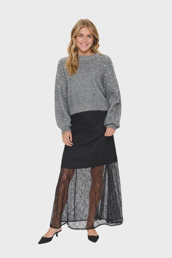 Saint Tropez | Madeleine Pullover | Gunmetal Mélange