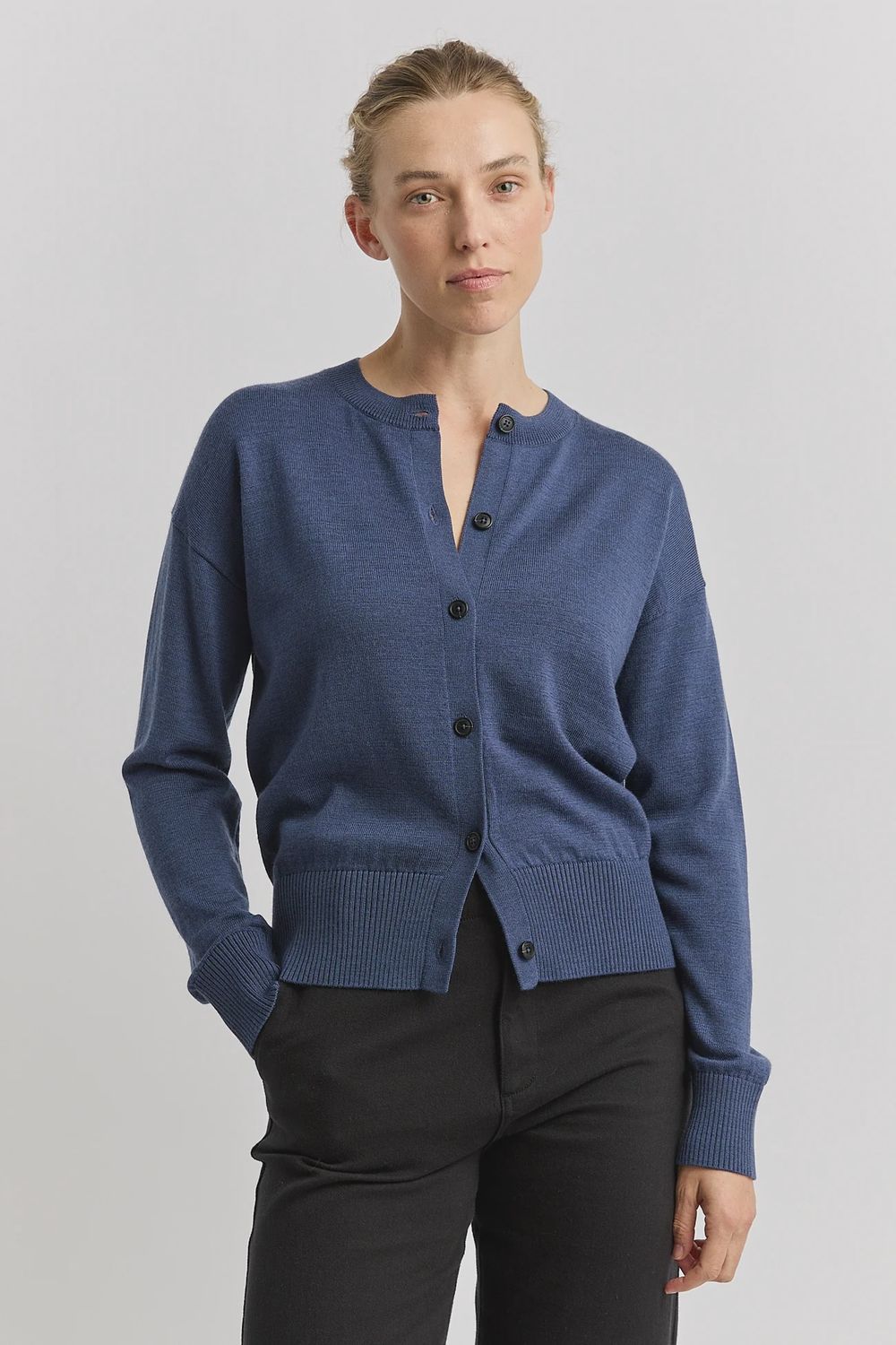 Toorallie | Fine Merino Cardigan | Galaxy
