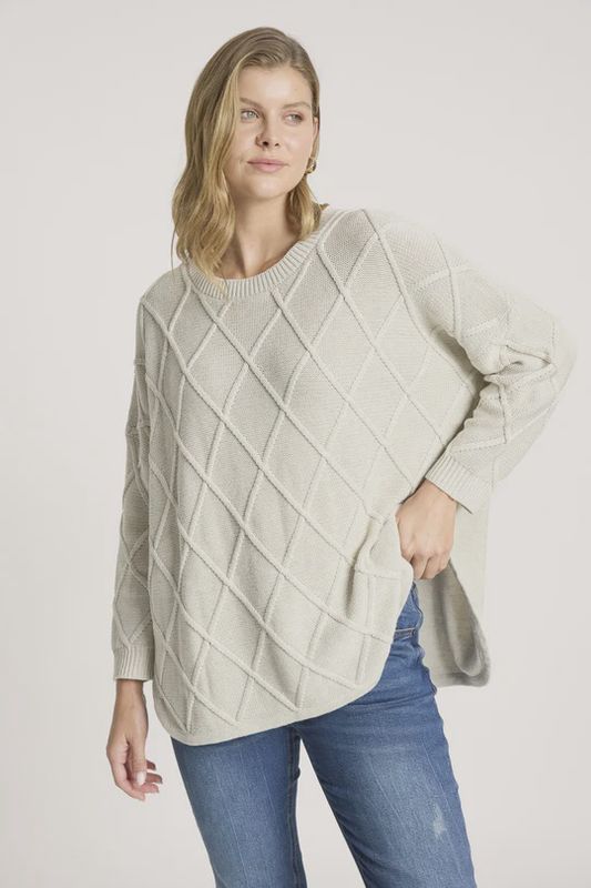 Eb &amp; Ive | Liora Relaxed Jumper | Bisque