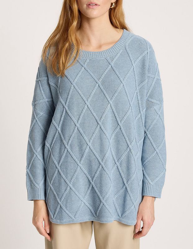 Eb &amp; Ive | Liora Relaxed Jumper | Lake