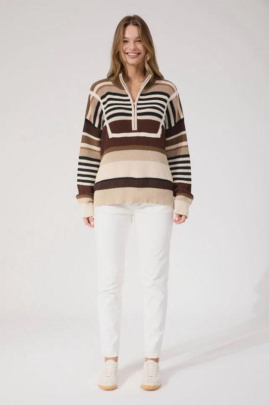 Haven | Alaska Stripe Jumper | Natural