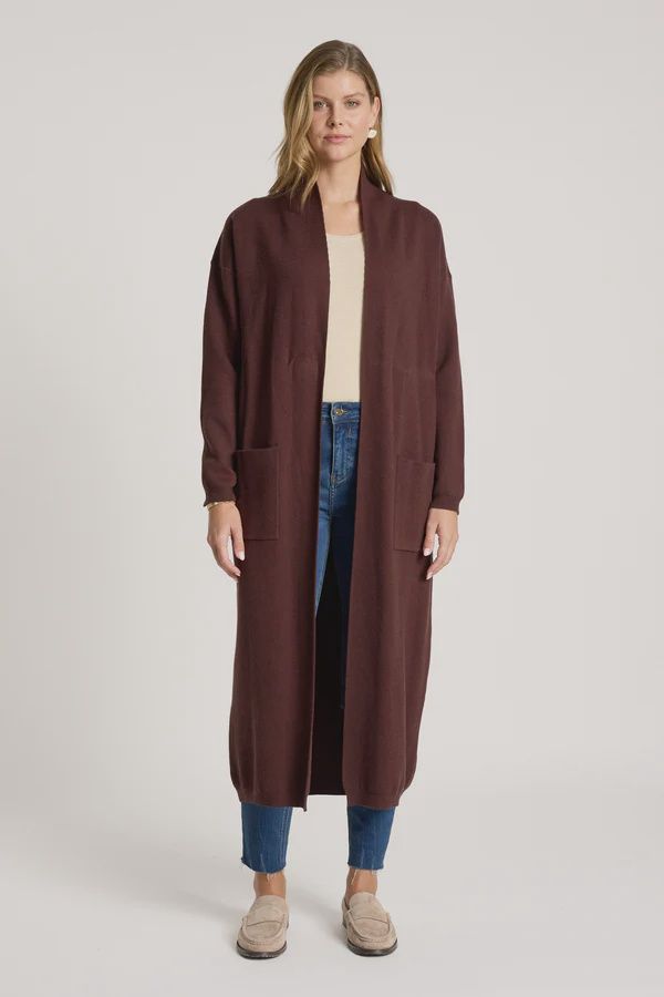 Eb &amp; Ive | Zala Cardigan | Mahogany