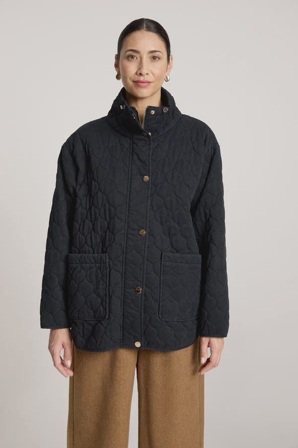 Eb &amp; Ive | Sansi Quilted Jacket | Black