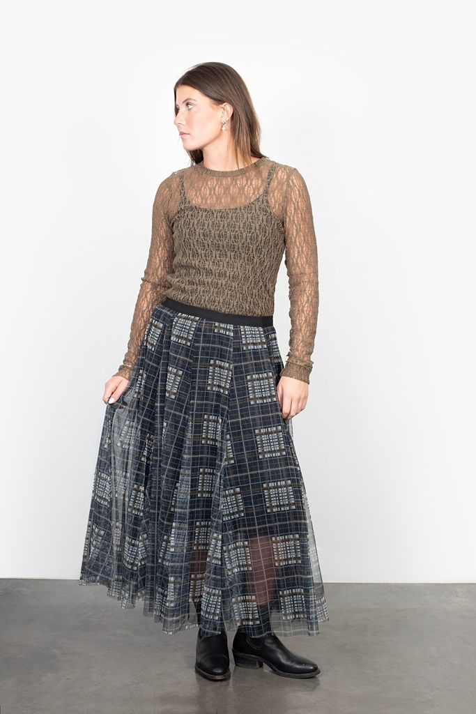 Antler | Tilly Tulle Skirt | Navy