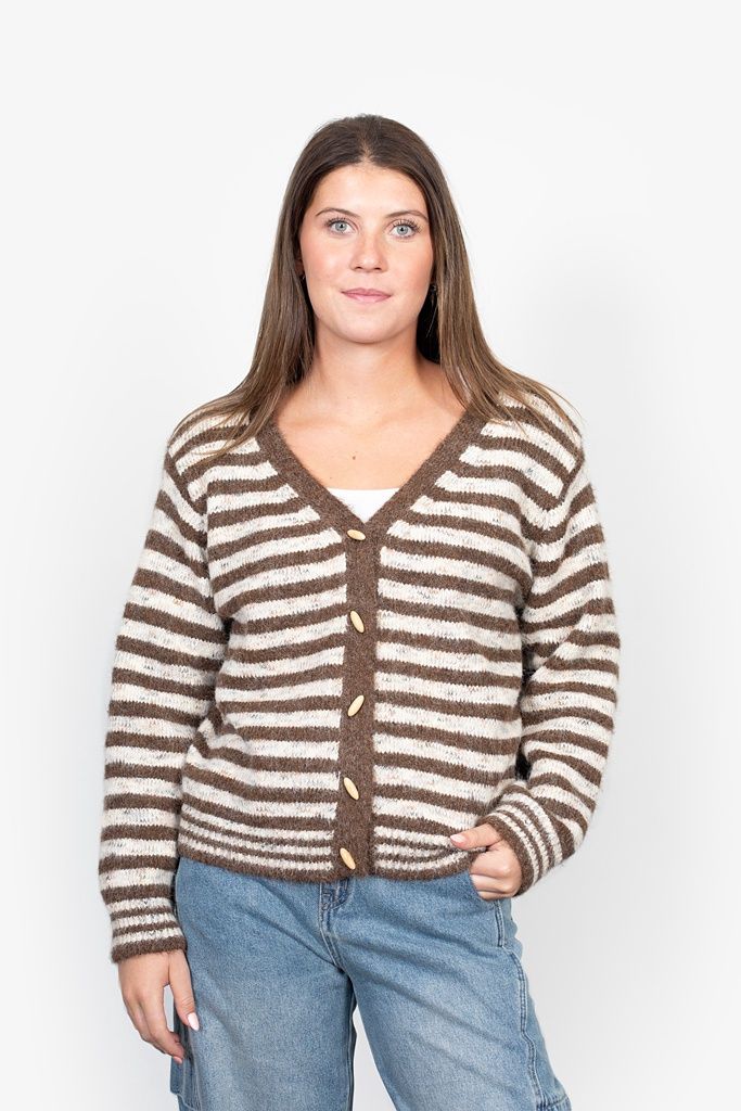 Antler | Jordie Cardi | Brown Stripe