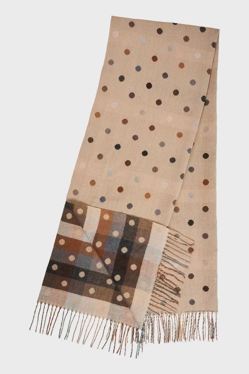 Haven | Columbus Spot Scarf | Latte