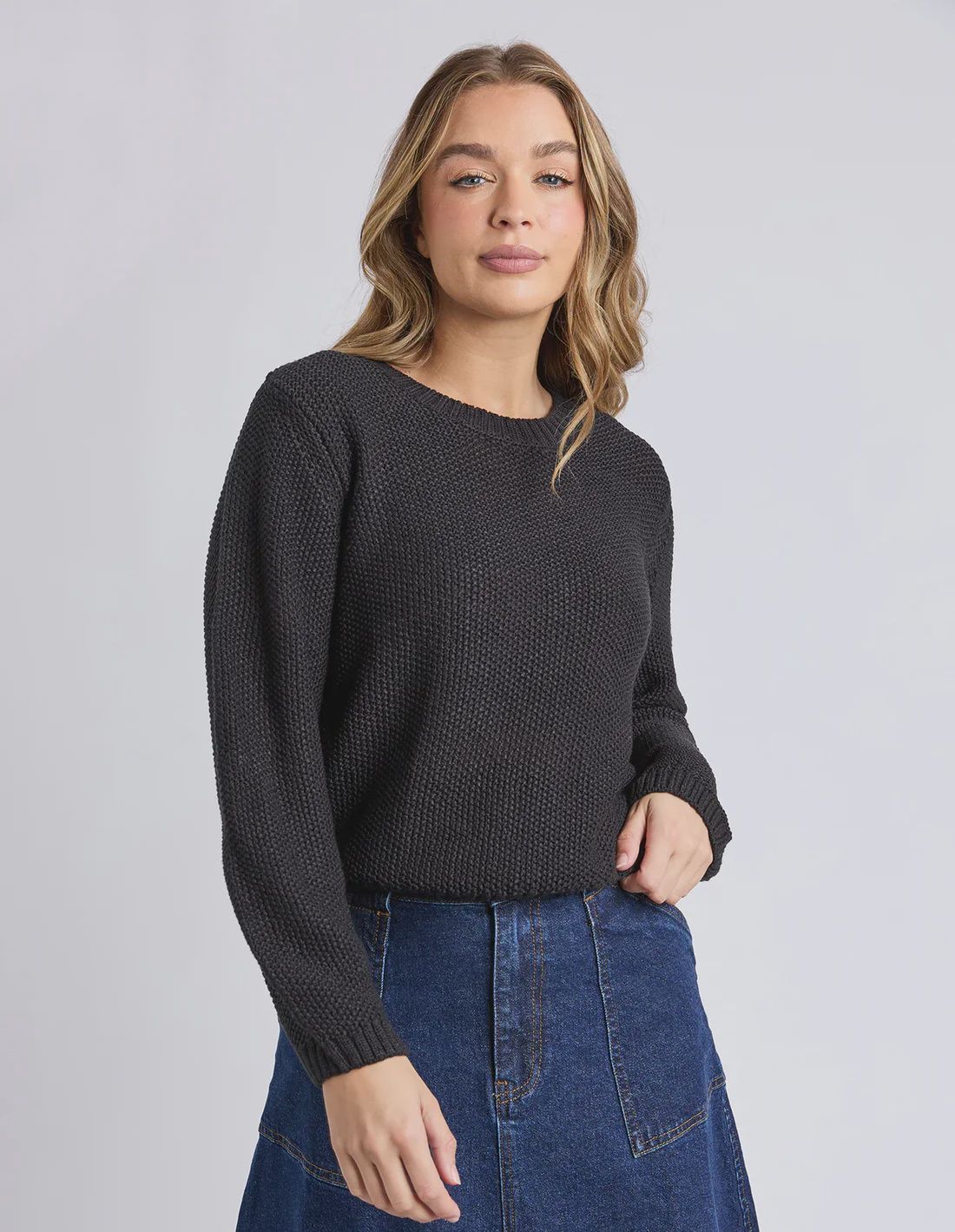 Foxwood | Blair Long Sleeve Knit | Black