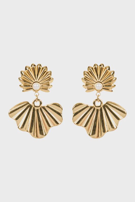Eb &amp; Ive | San Earring | Gold Fan